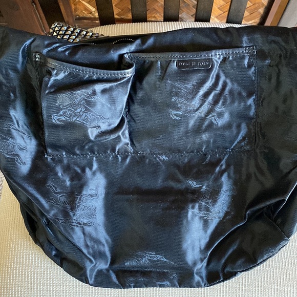 BURBERRY PRORSUM - Black Studded Leather Hoxton Hobo - Picture 13 of 16